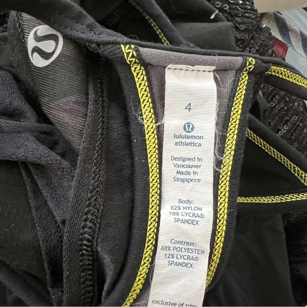 LULULEMON No Limits Tank Black/Midnight Iris Multi